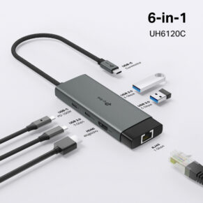 Convertisseur USB Type-C 6 in 1 Hub
