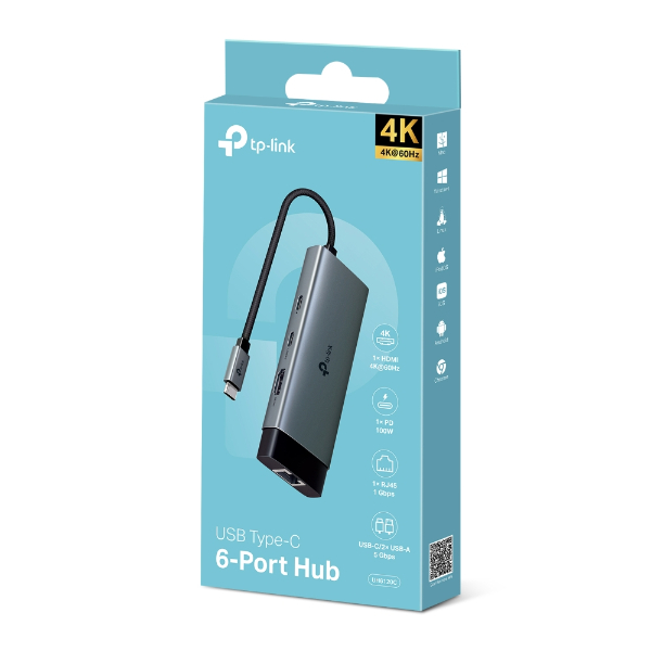 Convertisseur USB Type-C 6 in 1 Hub – Image 4