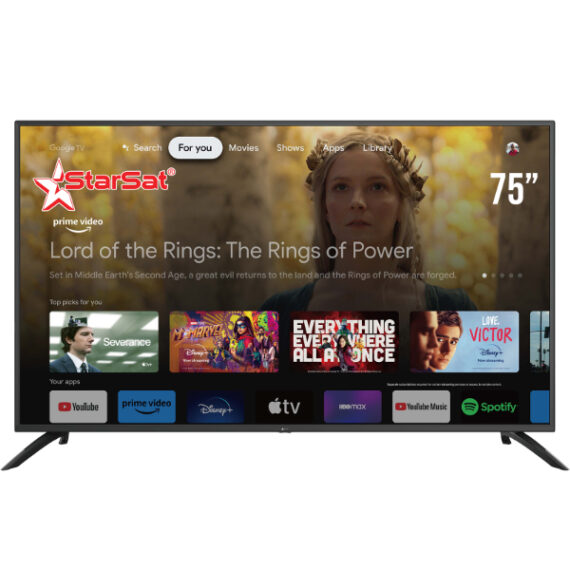 Téléviseur StarSat Google TV 4K 75" SV-EL75T2S2G – Image 2
