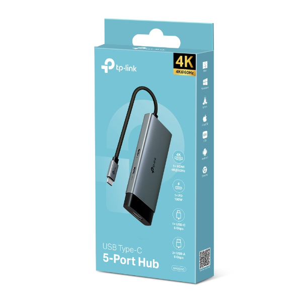 Convertisseur USB Type-C 5 in 1 Hub – Image 2