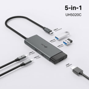 Convertisseur USB Type-C 5 in 1 Hub