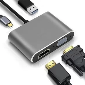 Adaptateur USB C vers HDMI VGA USB3.0